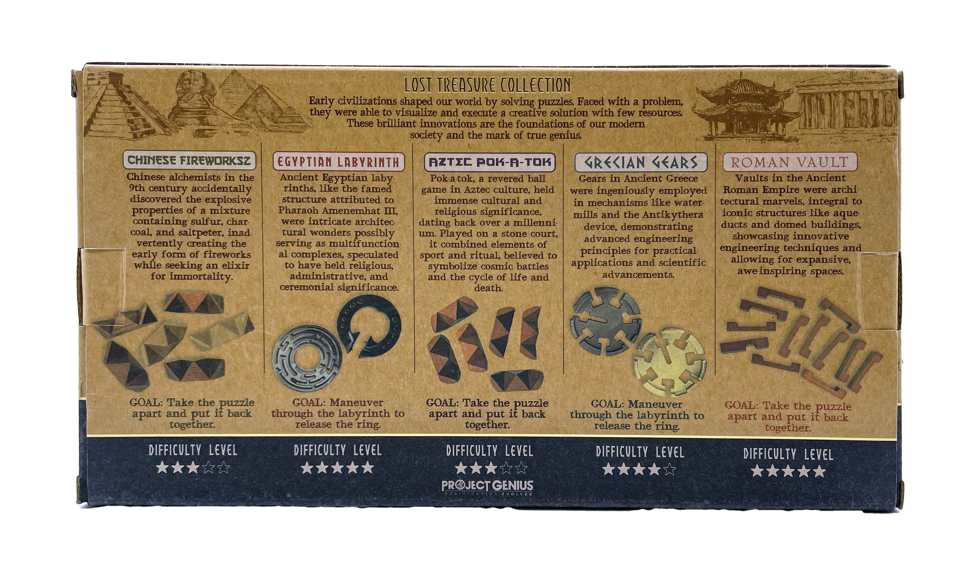 True Genius Lost Treasure Collection packaging back details