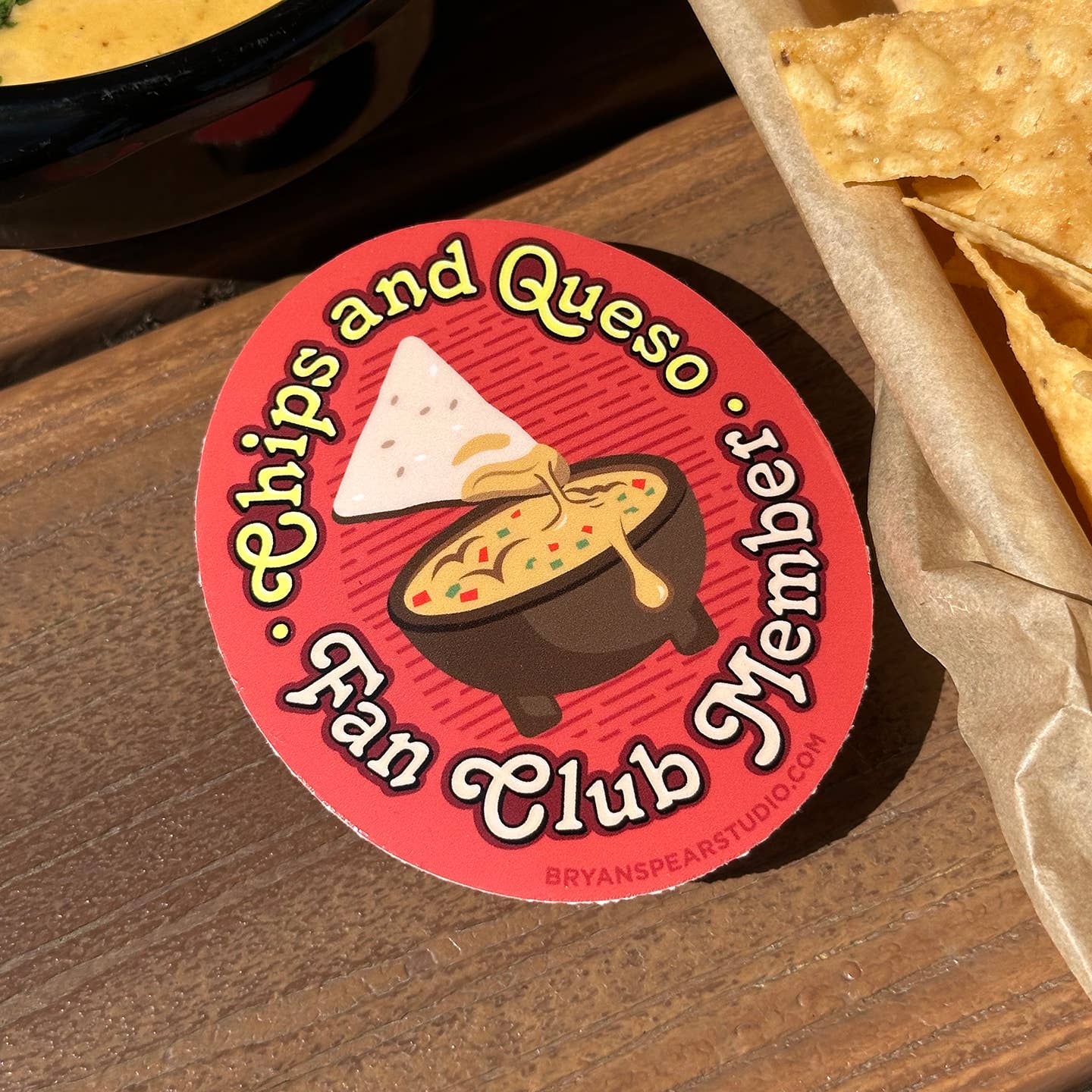 Chips & Queso Fan Club Sticker