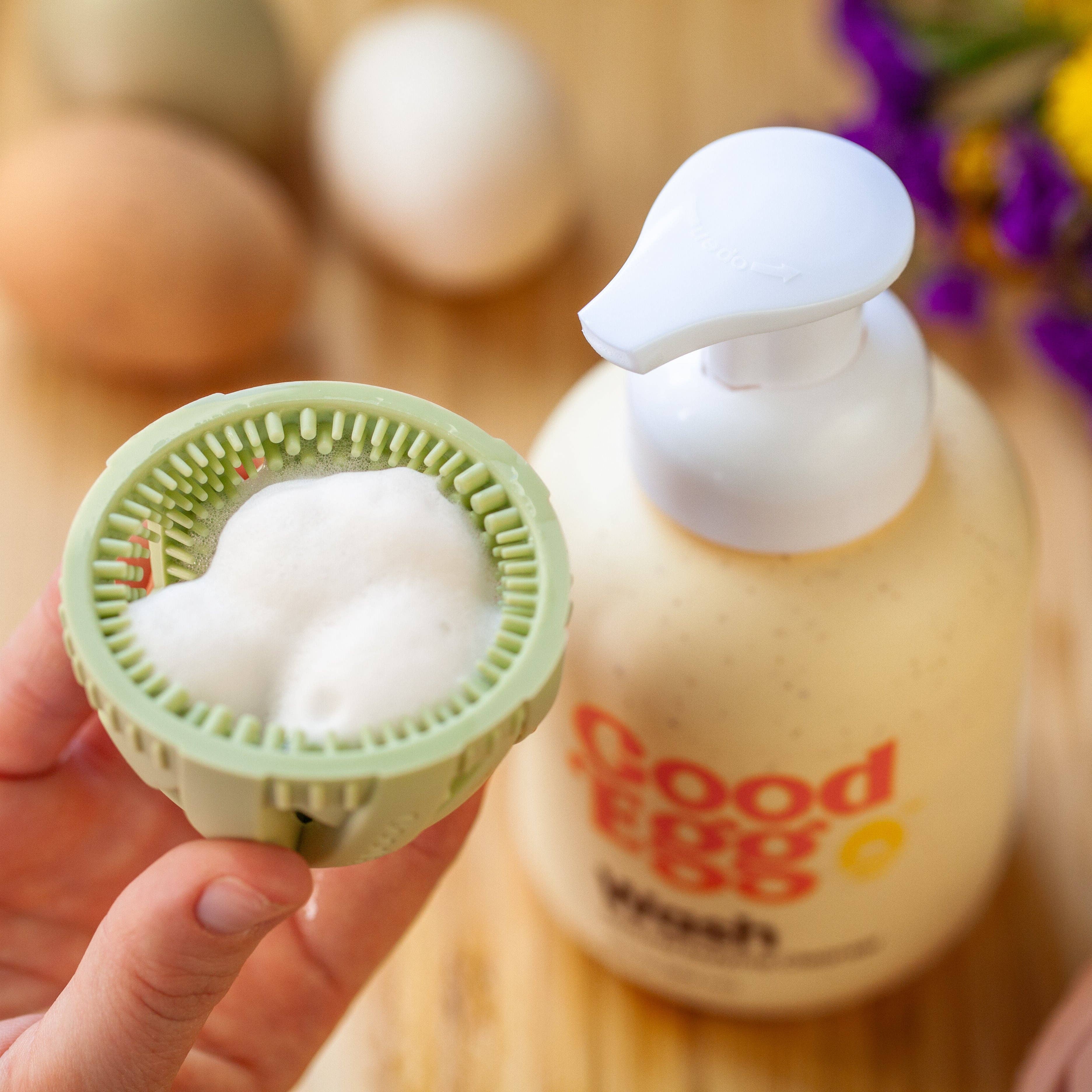 GoodEgg Wash spray bottle label detail