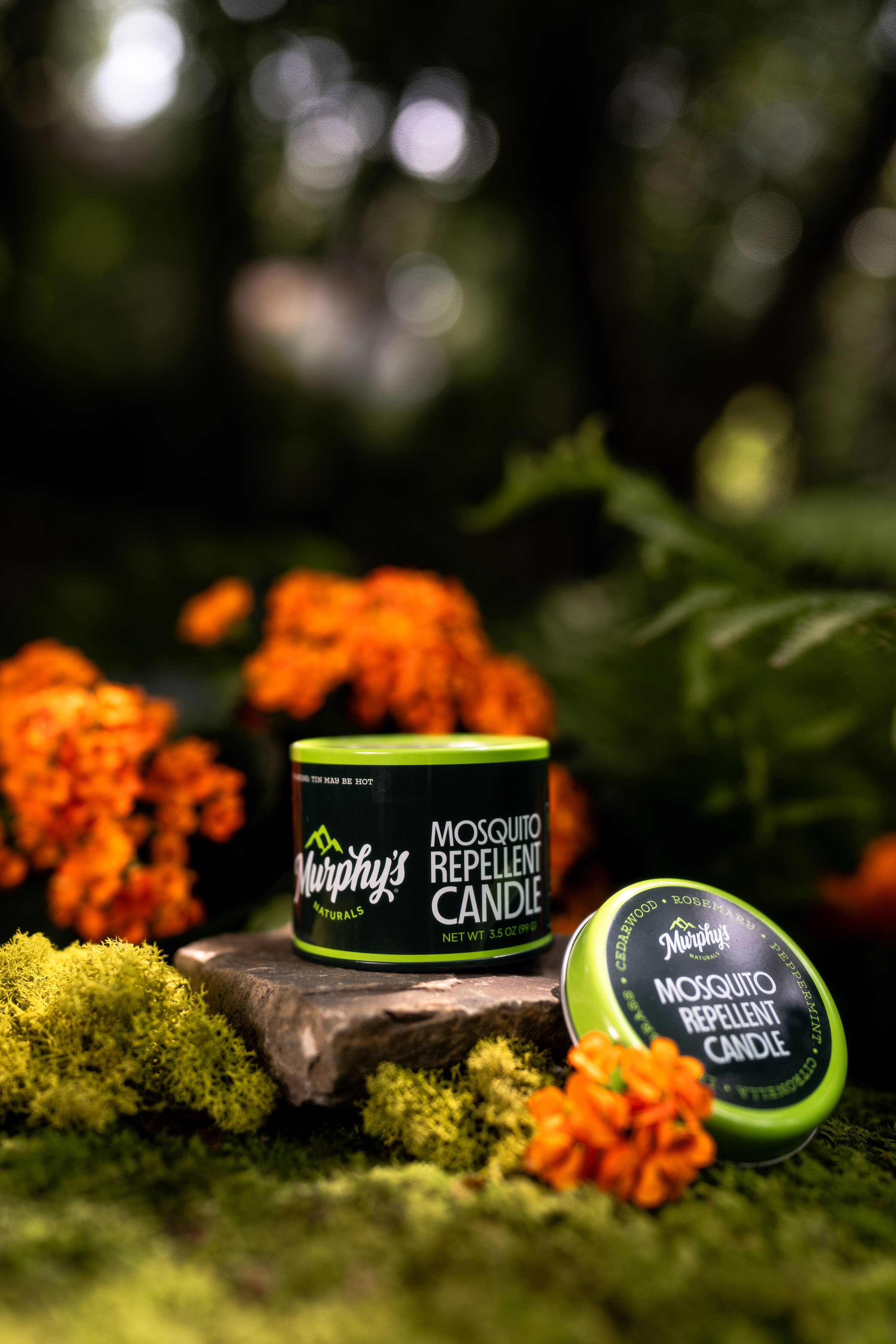 Mosquito repellent candle 3.5 oz display of six
