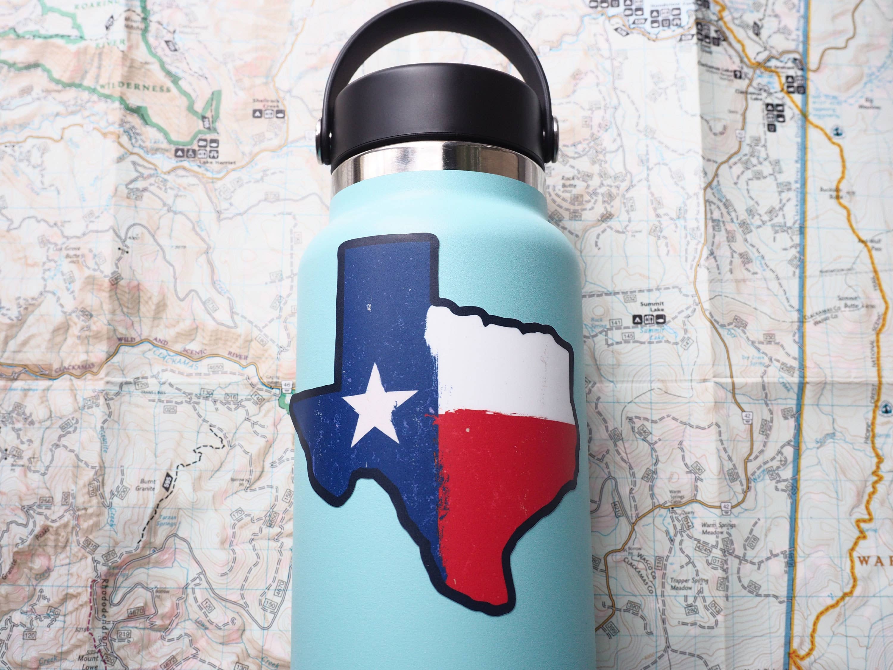 Classic Texas Flag Sticker, TX Bumper Stickers