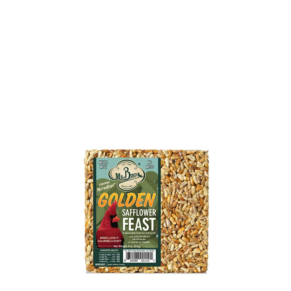Golden Safflower Cake bird food for wild birds