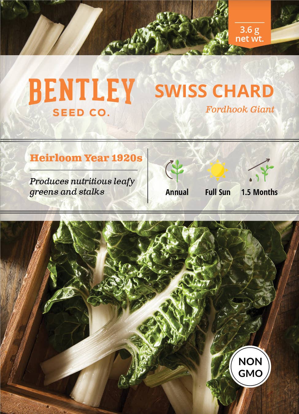 Fordhook Giant Swiss chard seed packet