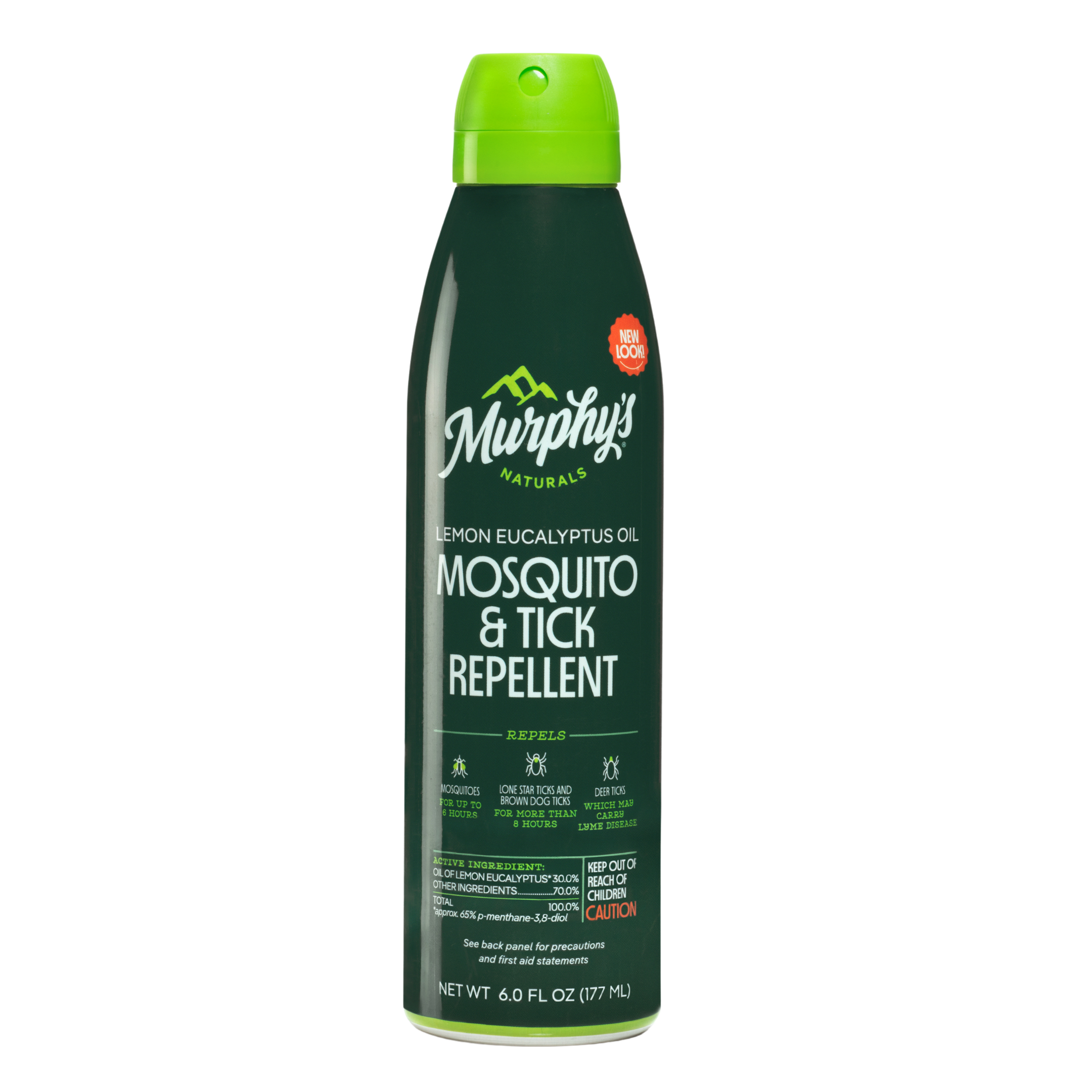Mosquito and tick repellent mist 6oz bottle back label