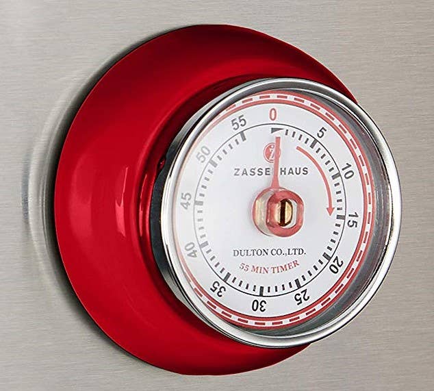 "Retro" Kitchen Timer, Red,