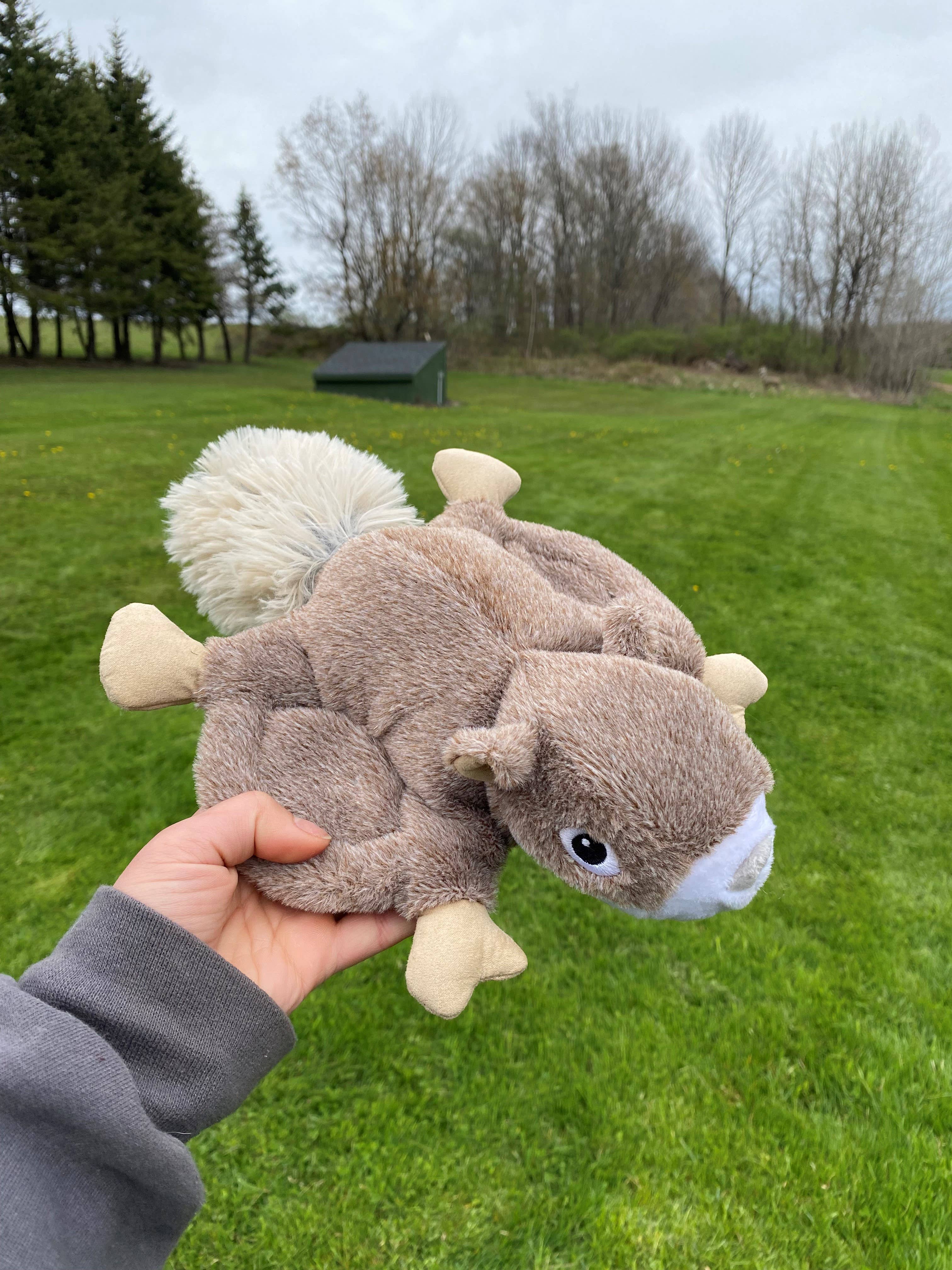 Tall Tails Plush Flying Squirrel Dog Toy close-up