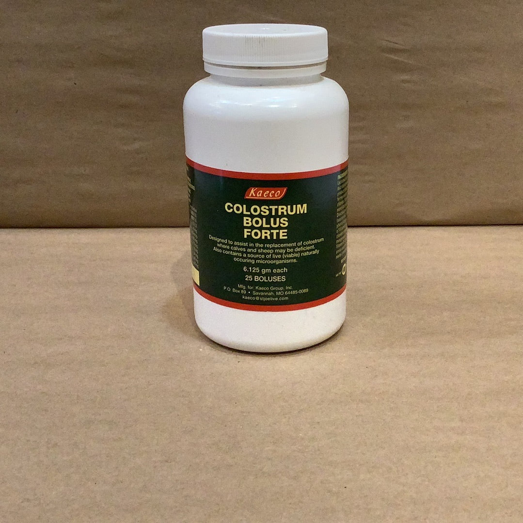 Colostrum Bolus Forte supplement for newborn livestock