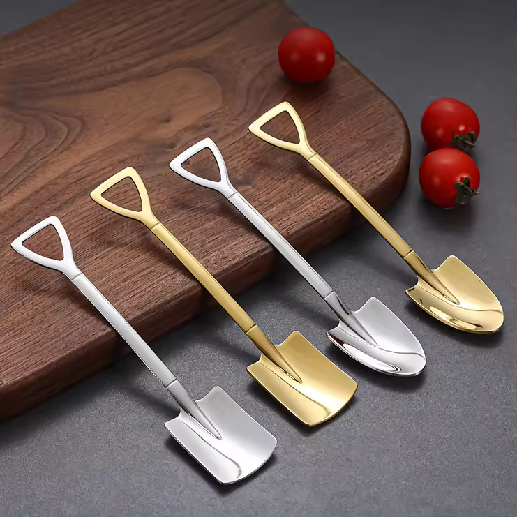 Shovel spoon miniature spade design for tea