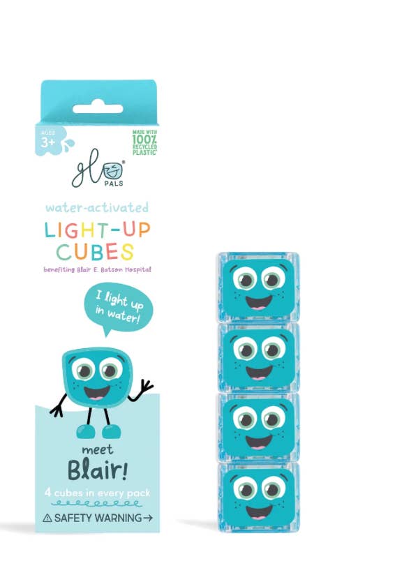 Glo Pals Blair Light-Up Cubes in packaging