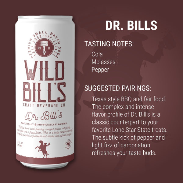 Wild Bill's - Dr. Bill's Premium Cane Sugar Soda Can