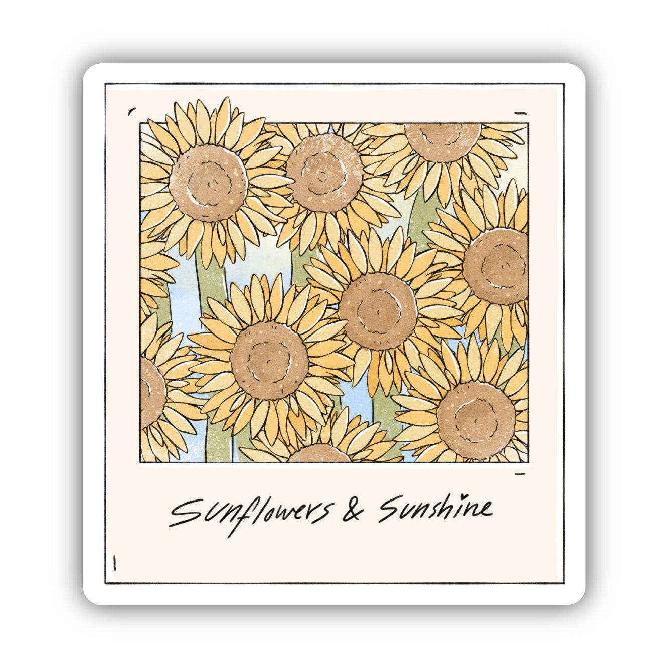 Sunflowers and Sunshine sticker alternate view