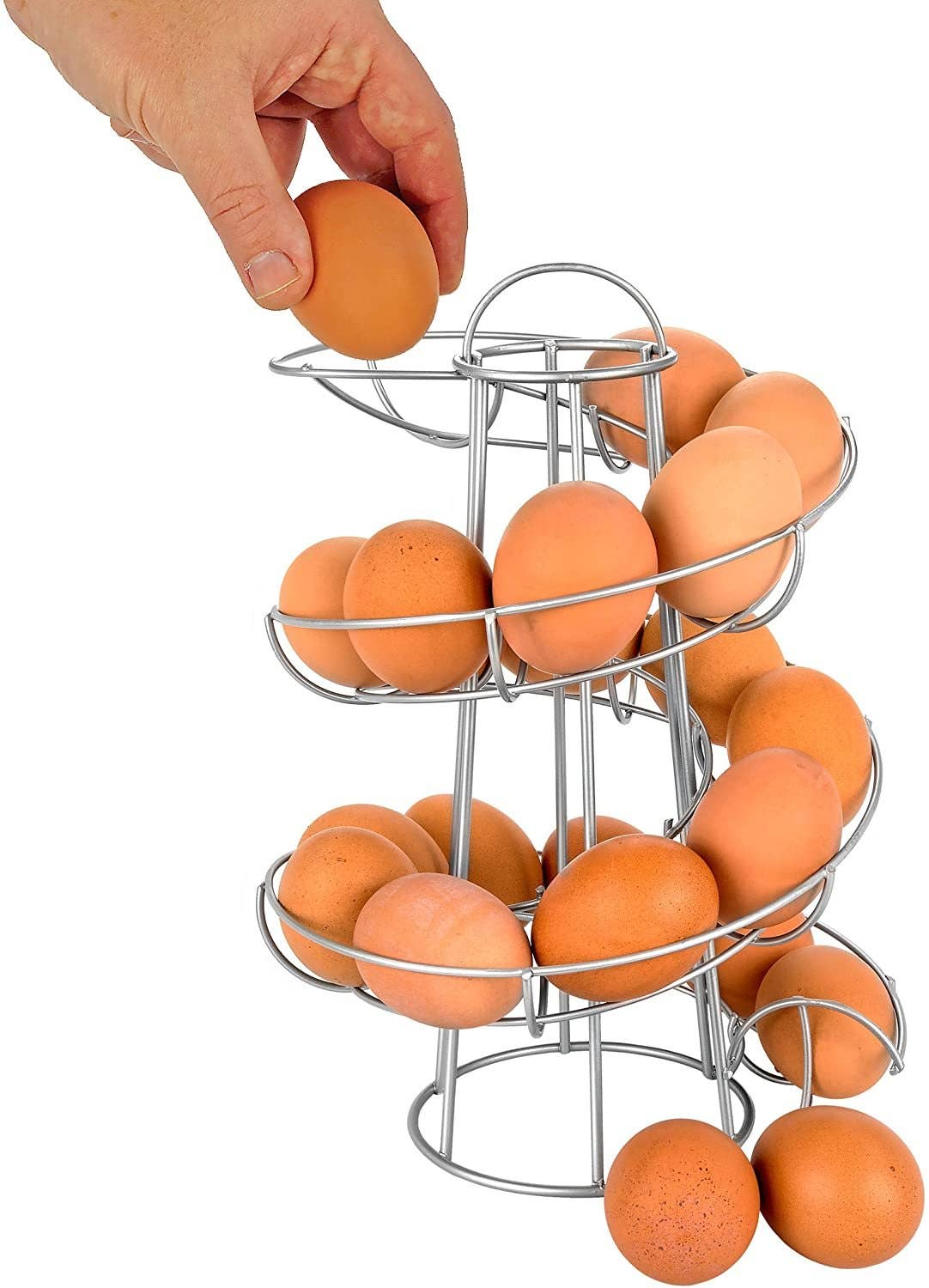 Egg Skelter Spiraling Dispenser Rack