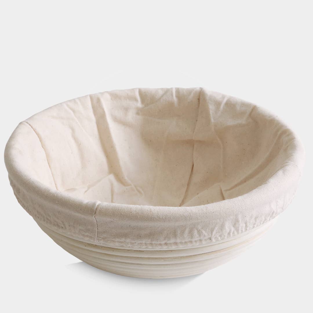 Breadtopia round banneton with liner inside