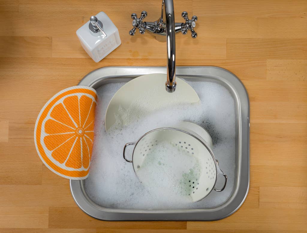 Orange Round Swedish Cloth