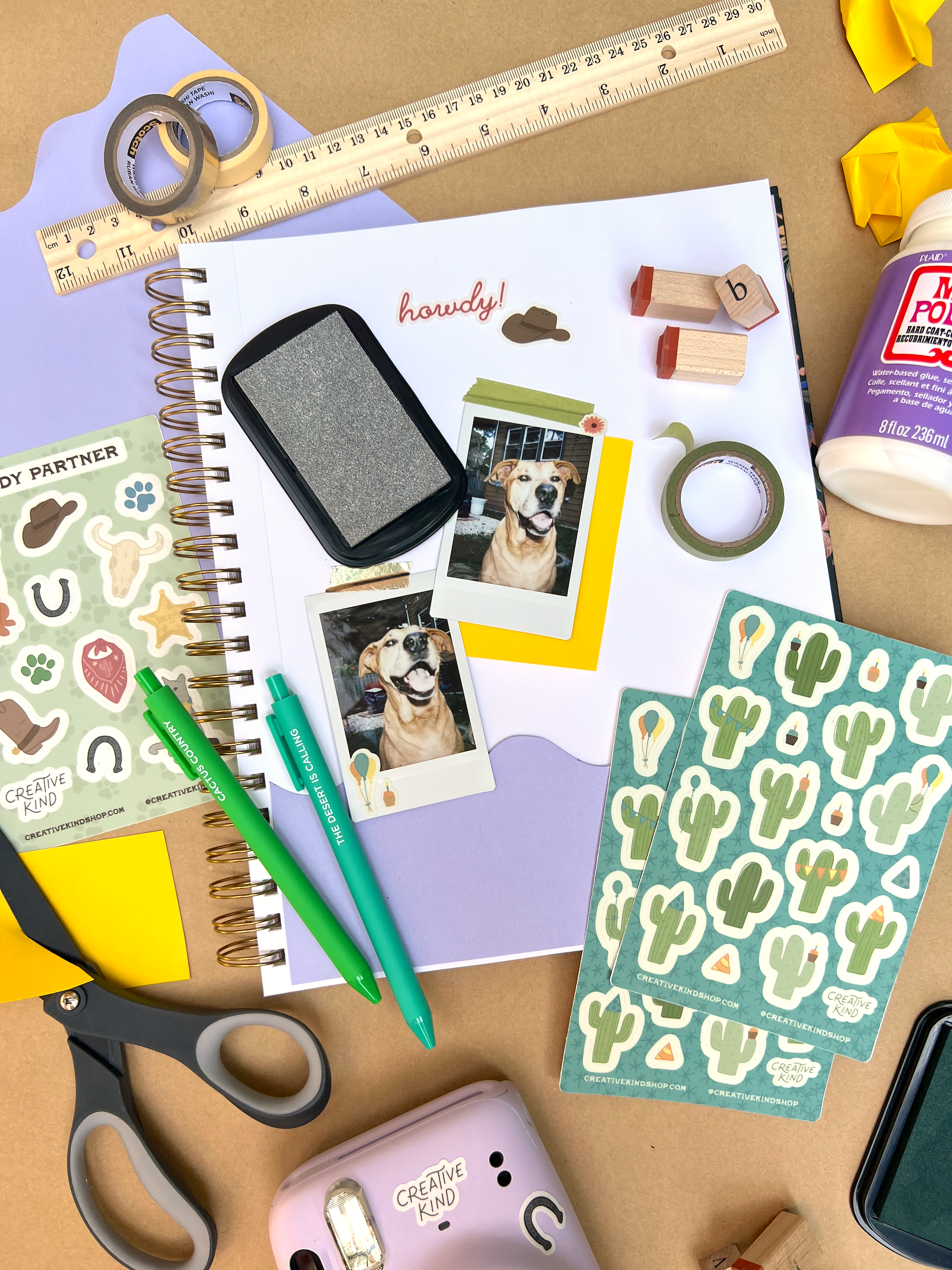 Howdy Partner Vinyl Stickers Sheet