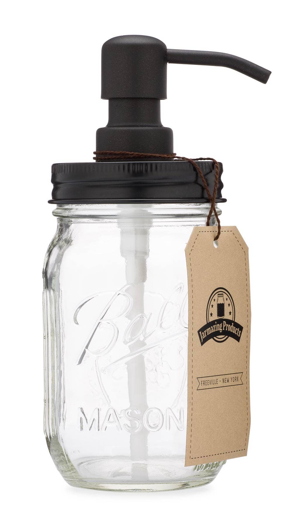 Jarmazing 16oz Ball mason jar soap dispenser pump detail