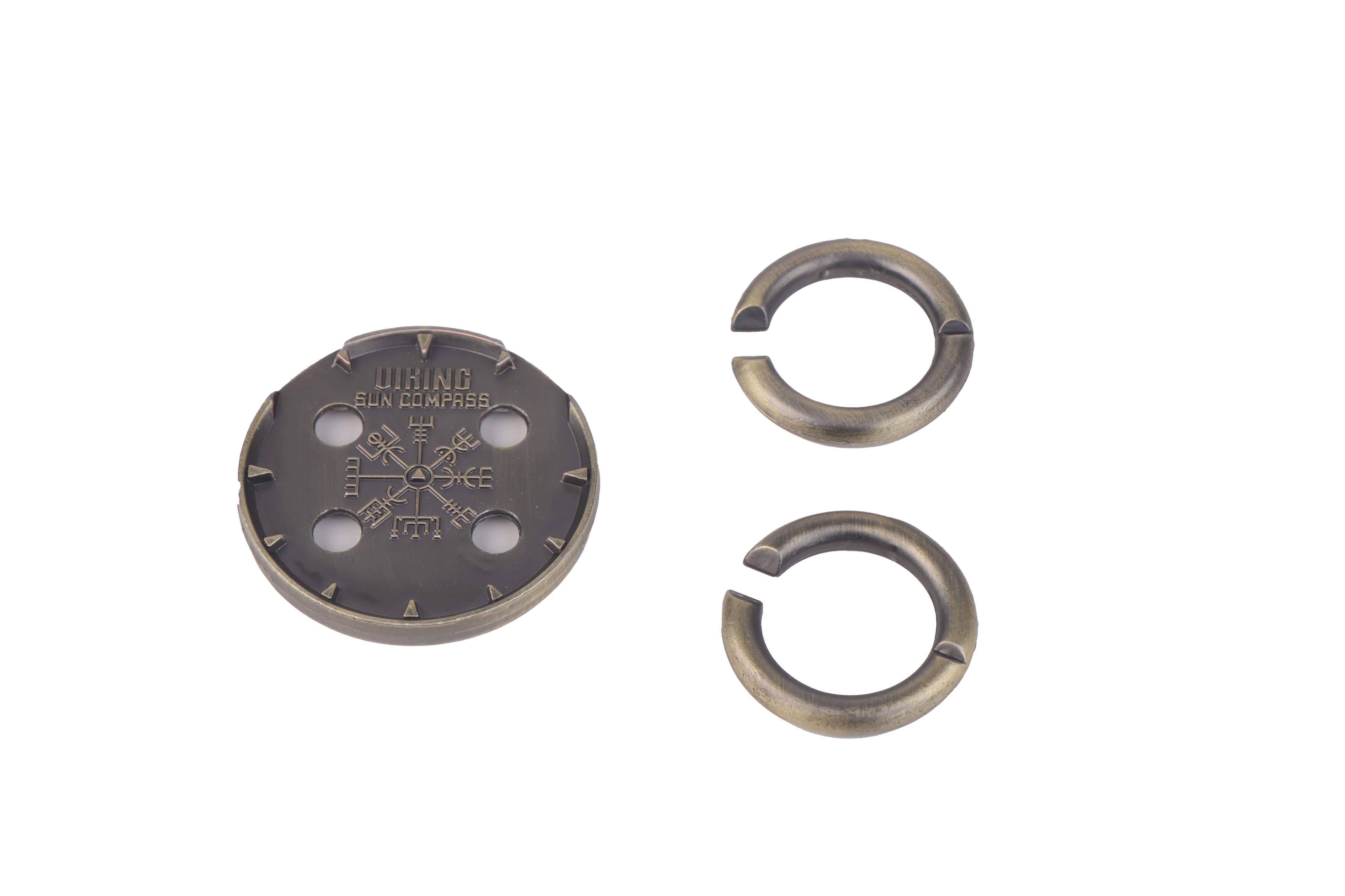 True Genius Viking Sun Compass assembled puzzle close-up
