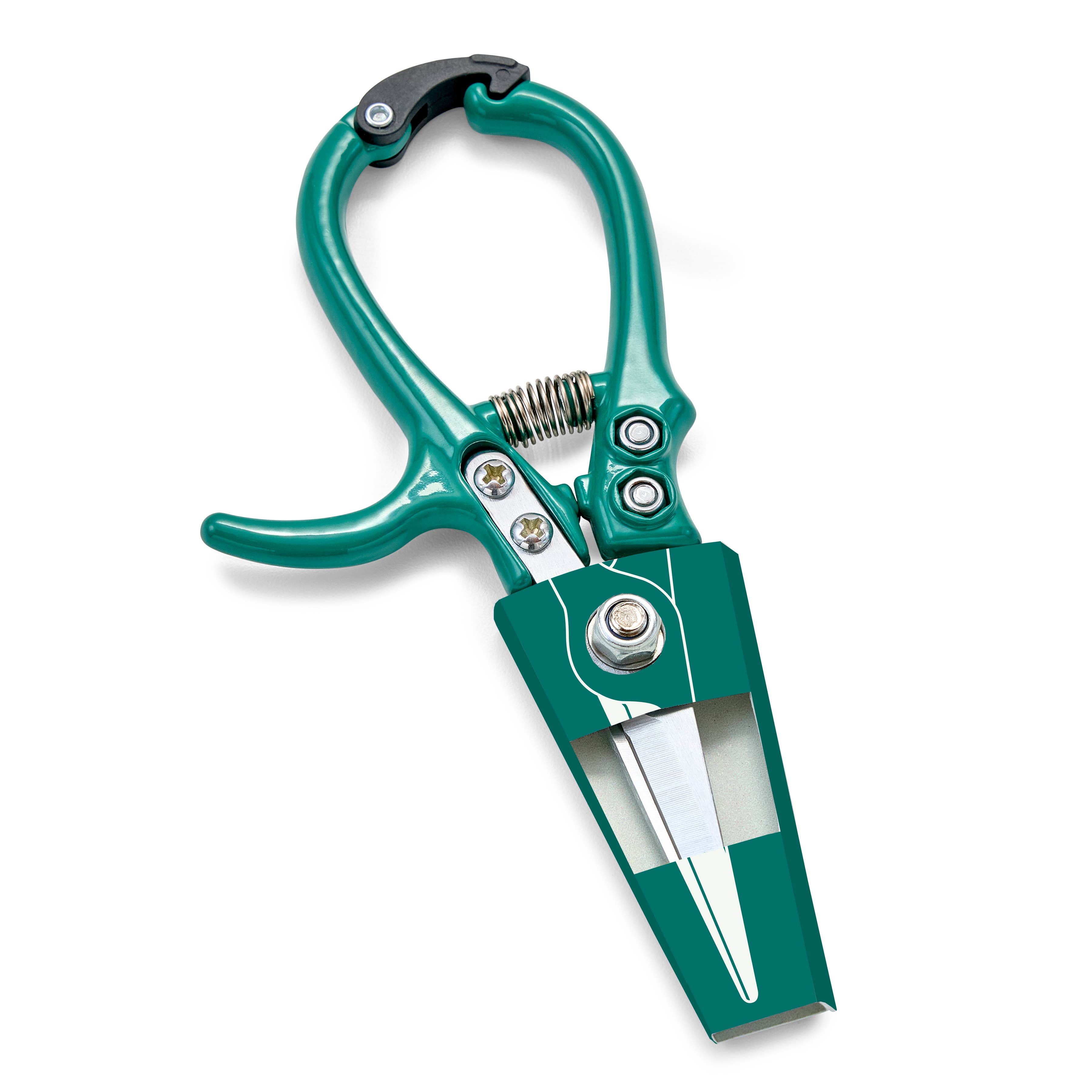 Garden shears with ergonomic colored grip
