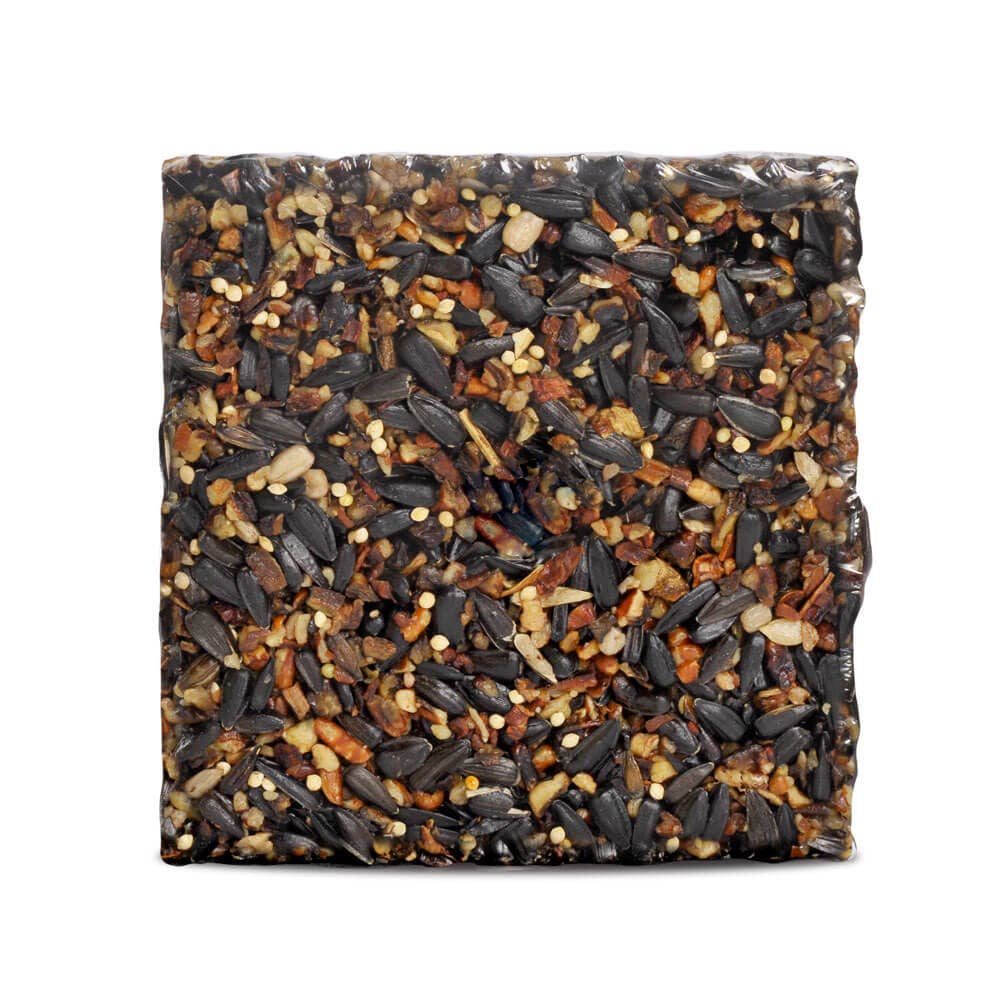 Nut Cake Bird Feeder hanging outdoors for wild birds