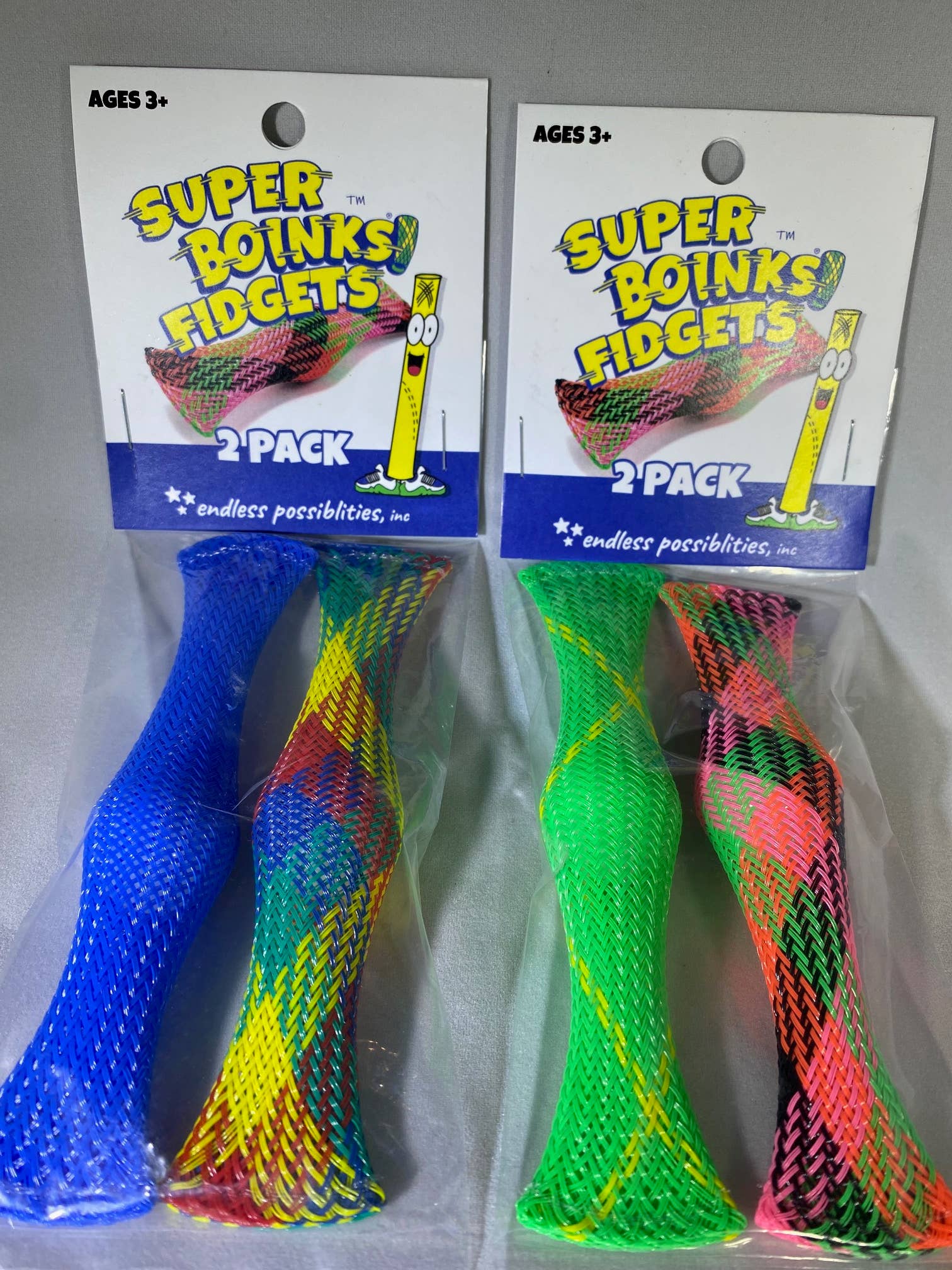 Super Boinks fidget in assorted bright colors