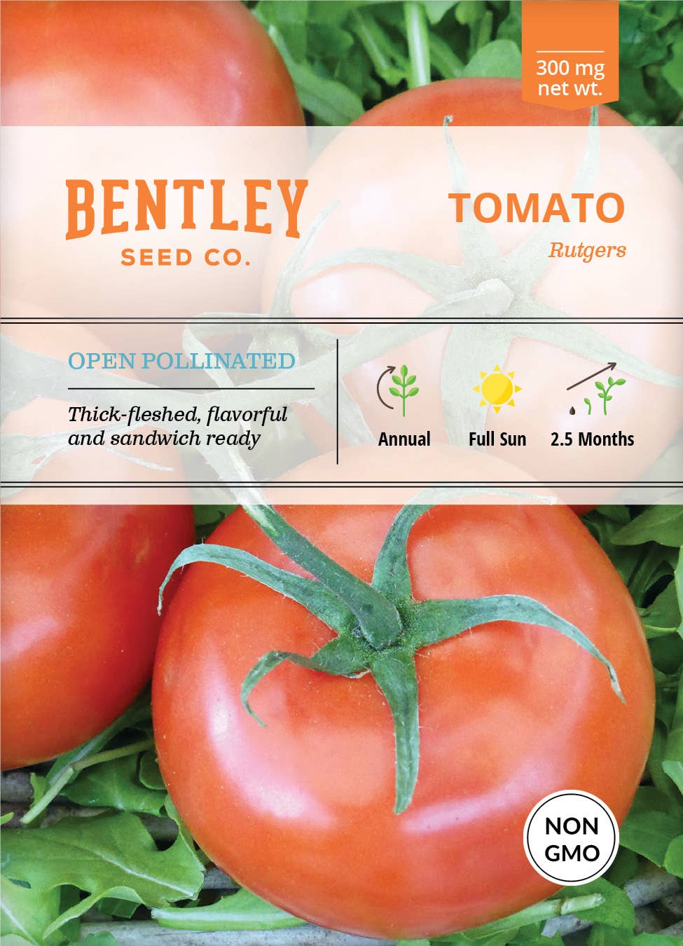 Brim Seed Co. Rutgers Tomato seed packet front