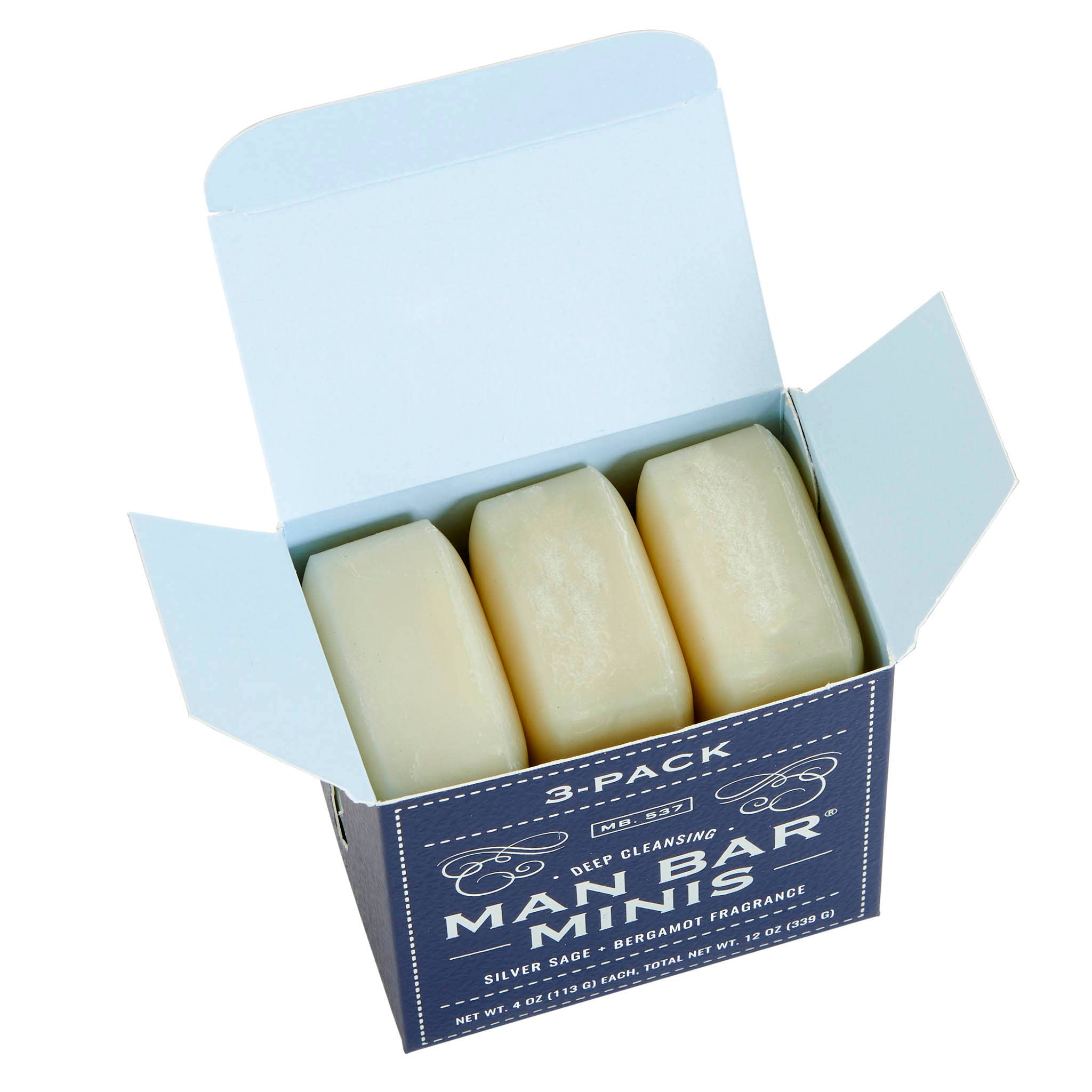 Man Bar Silver Sage and Bergamot gift set contents