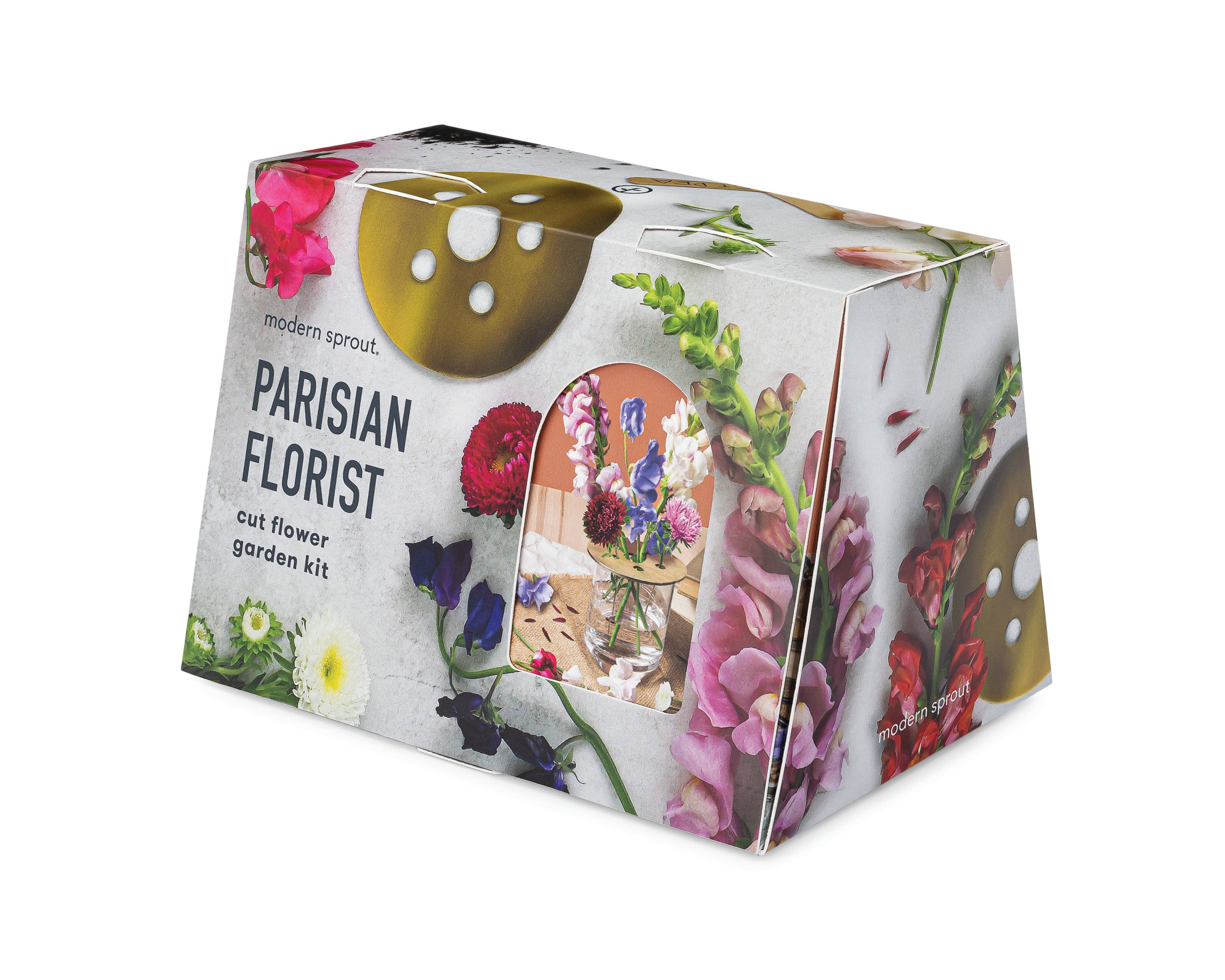 Travel Trio Parisian Flower Shop kit contents displayed