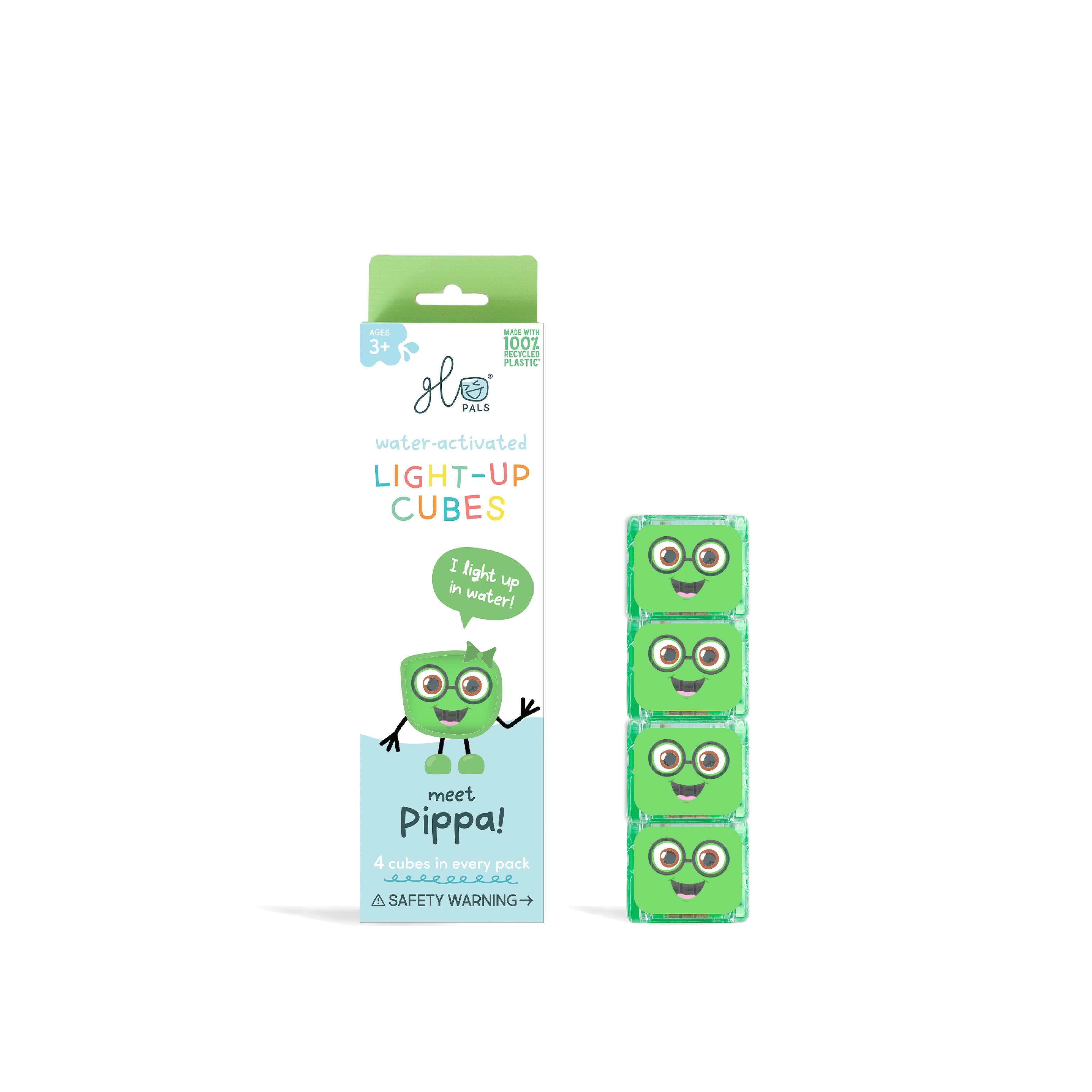 Glo Pals Pippa Light-Up Cubes in packaging