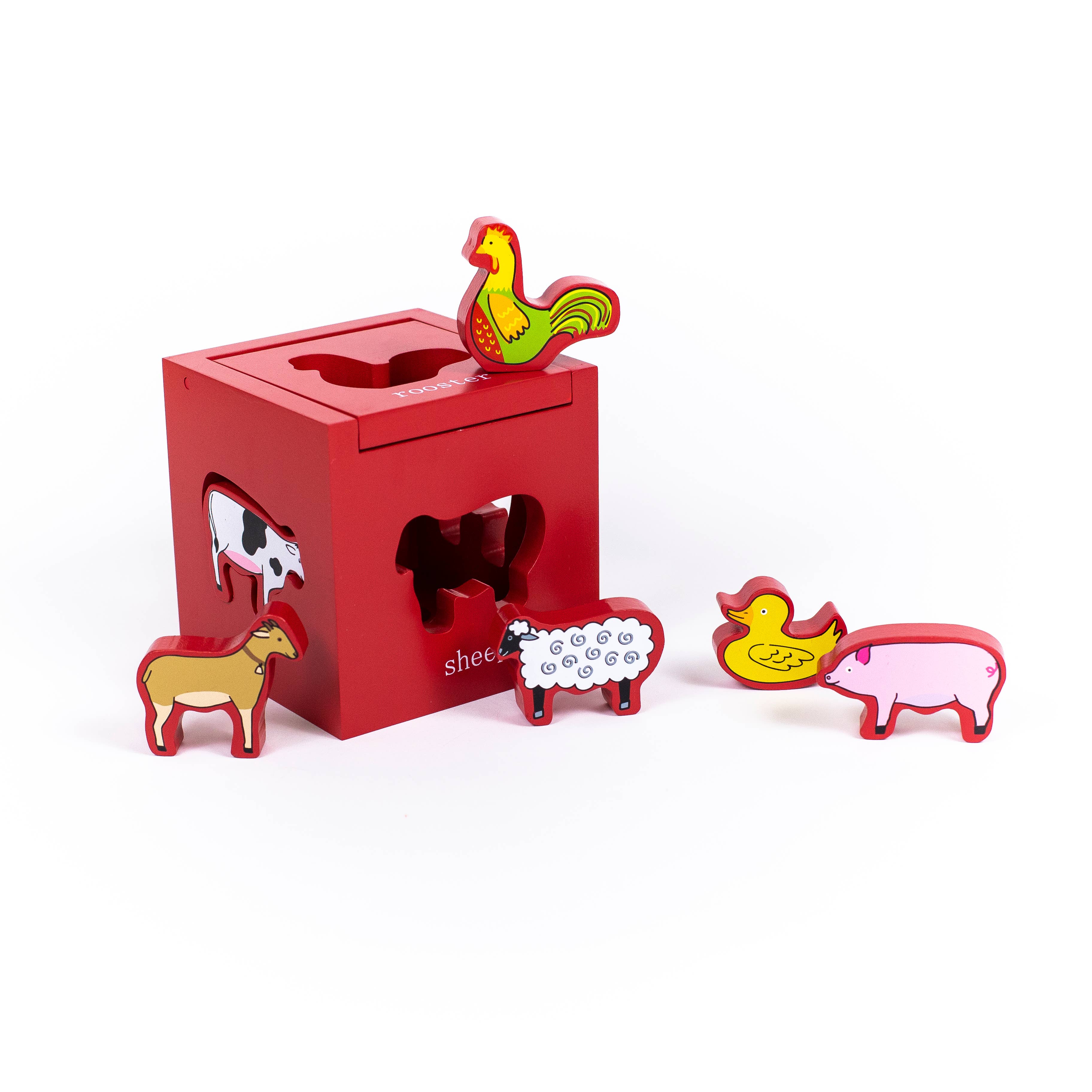 Barnyard Sort and Play educational toddler toy detail