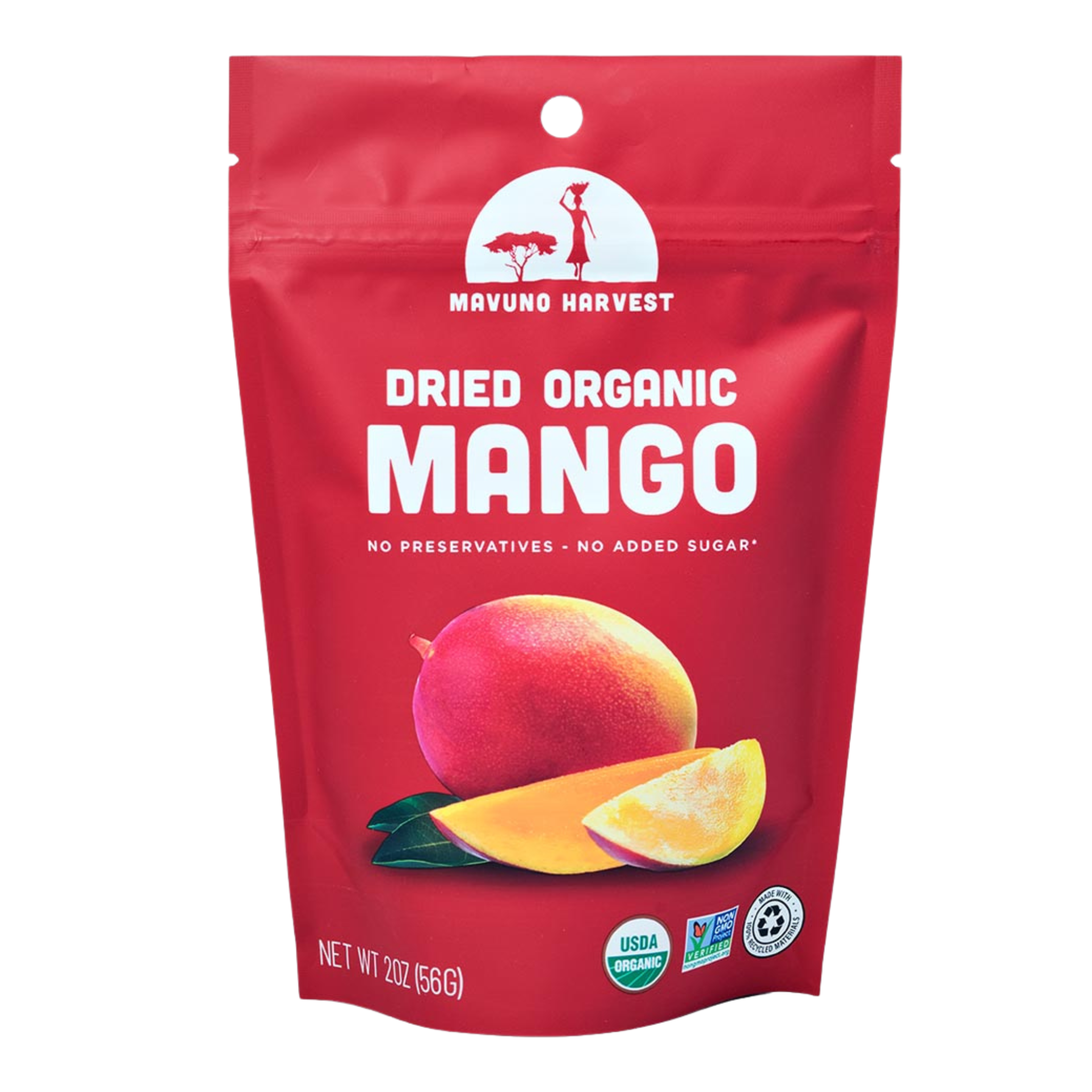 Organic Dried Mango, 6-pack case