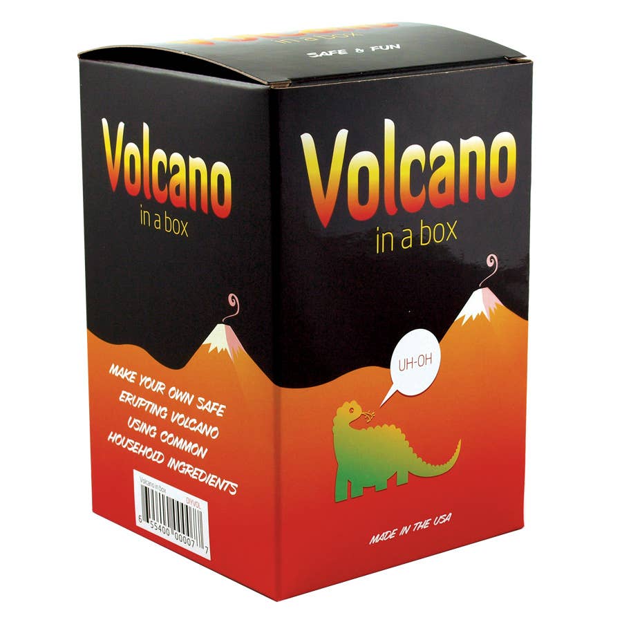 DIY Volcano In A Box science kit front packaging