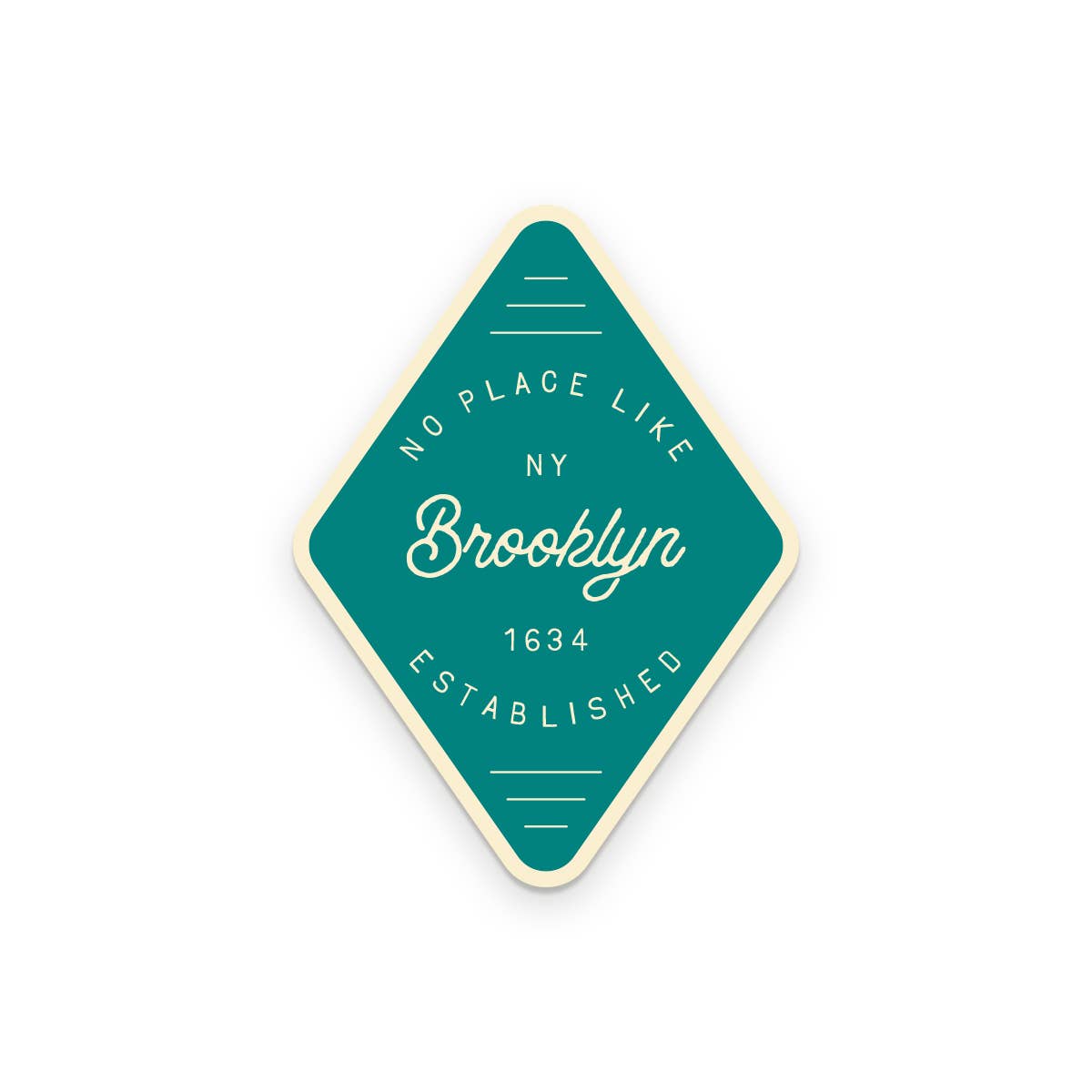 Custom City No Place Like vinyl sticker shown on laptop