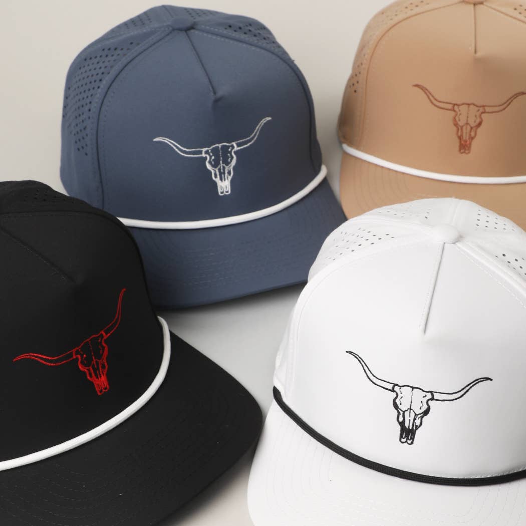 LONG HORN Embroidered Premium Materials Trucker Hat