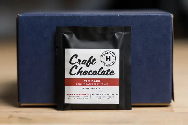 72% Peru Dark Craft Chocolate 8g