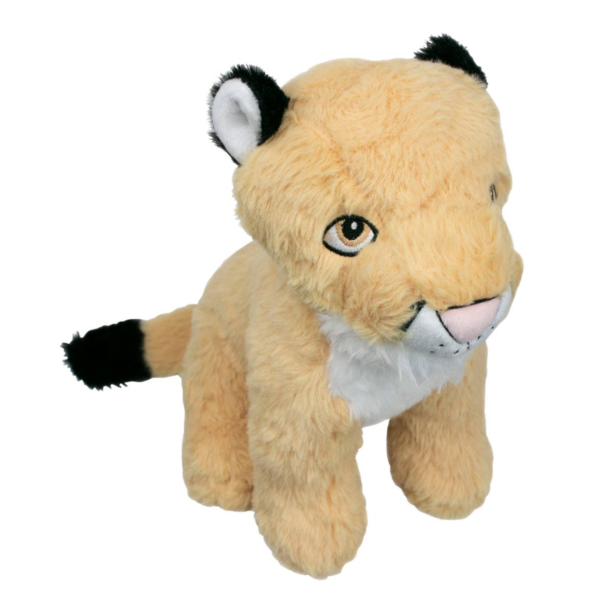 Crunch Plush Mountain Lion Dog Toy 9-inch front view