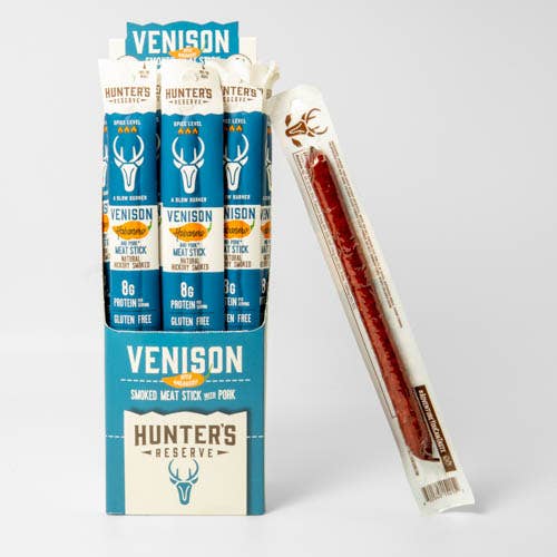 Venison Habanero Meat Sticks individually wrapped snack