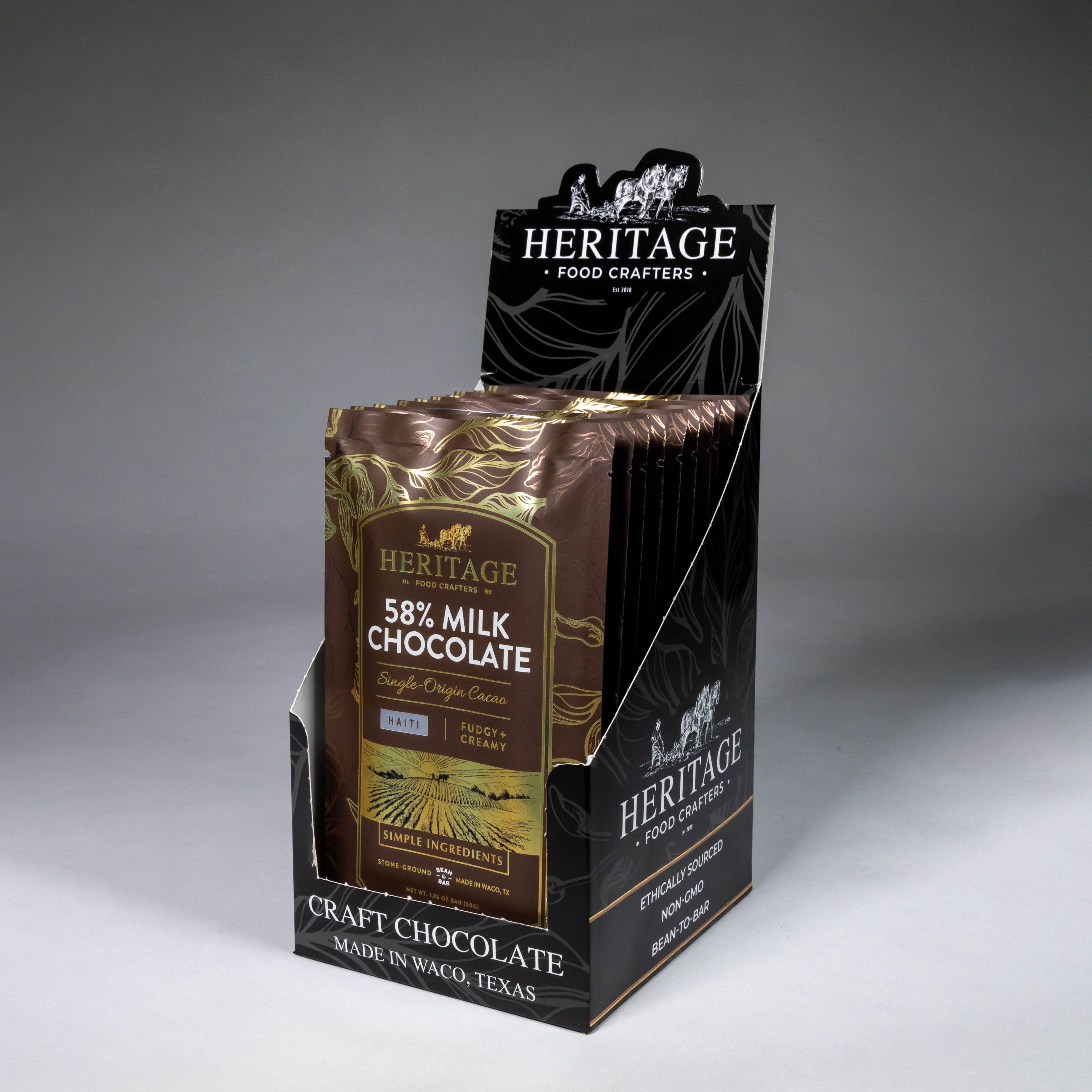 58% Haiti Milk 50g - Award-Winning Craft Chocolate Bars