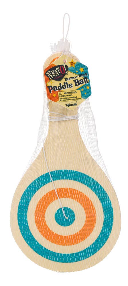 Neato! Bounce Back Paddle Ball retro classic toy