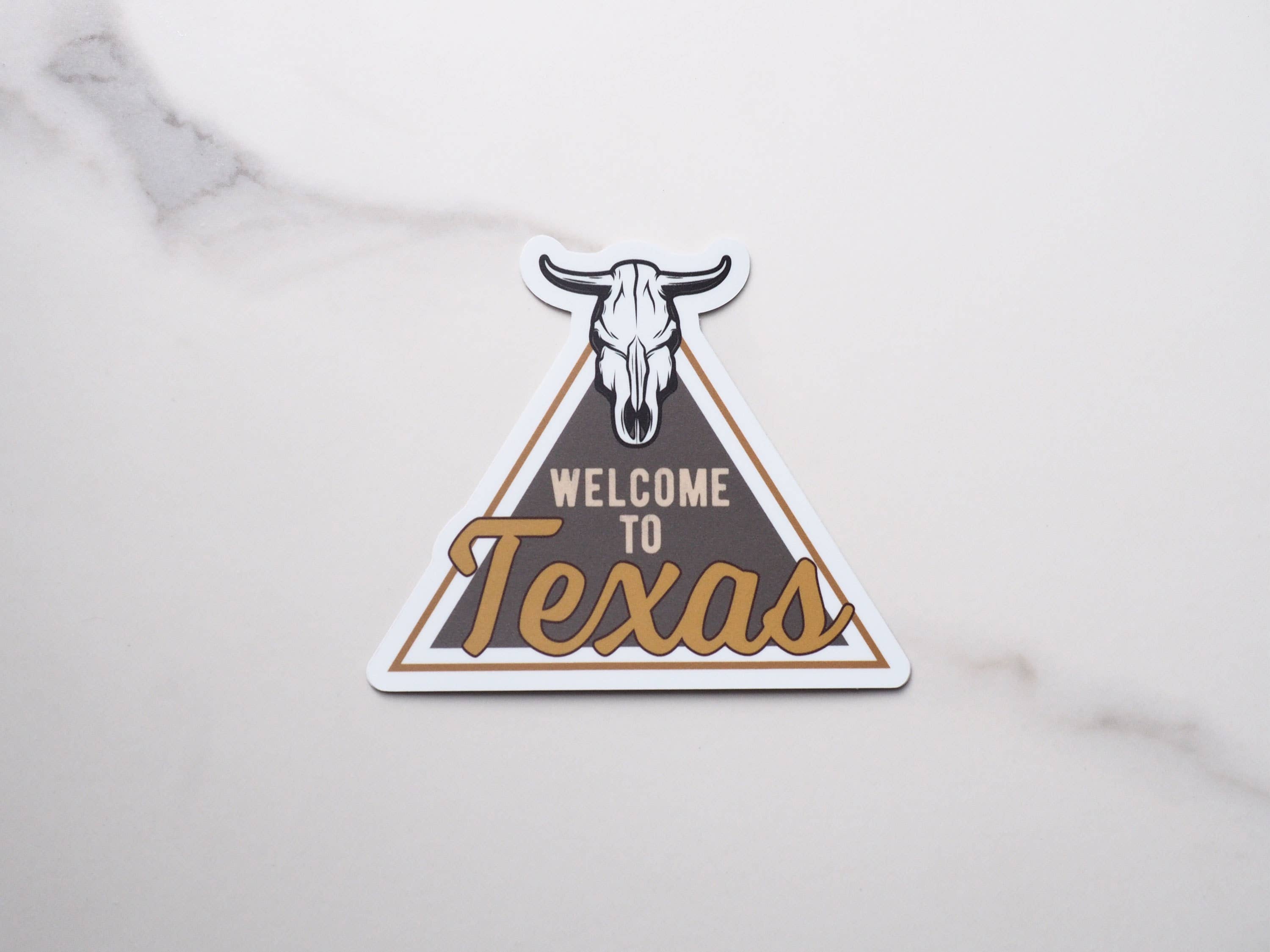 Welcome to Texas Cattle Skull Sticker