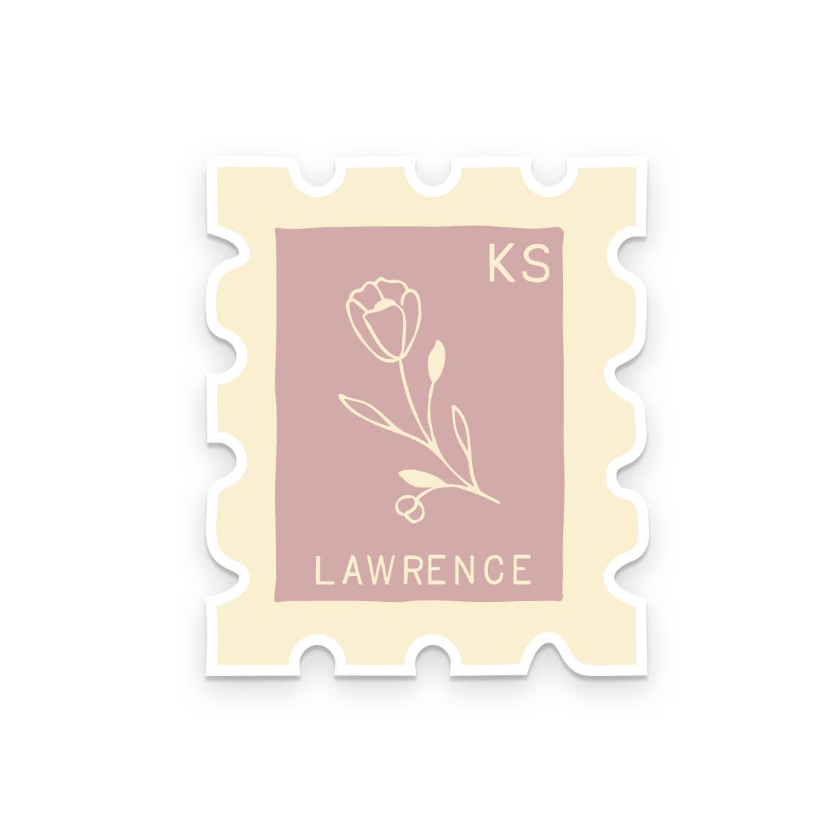 Waco TX stamp sticker with vintage postmark design