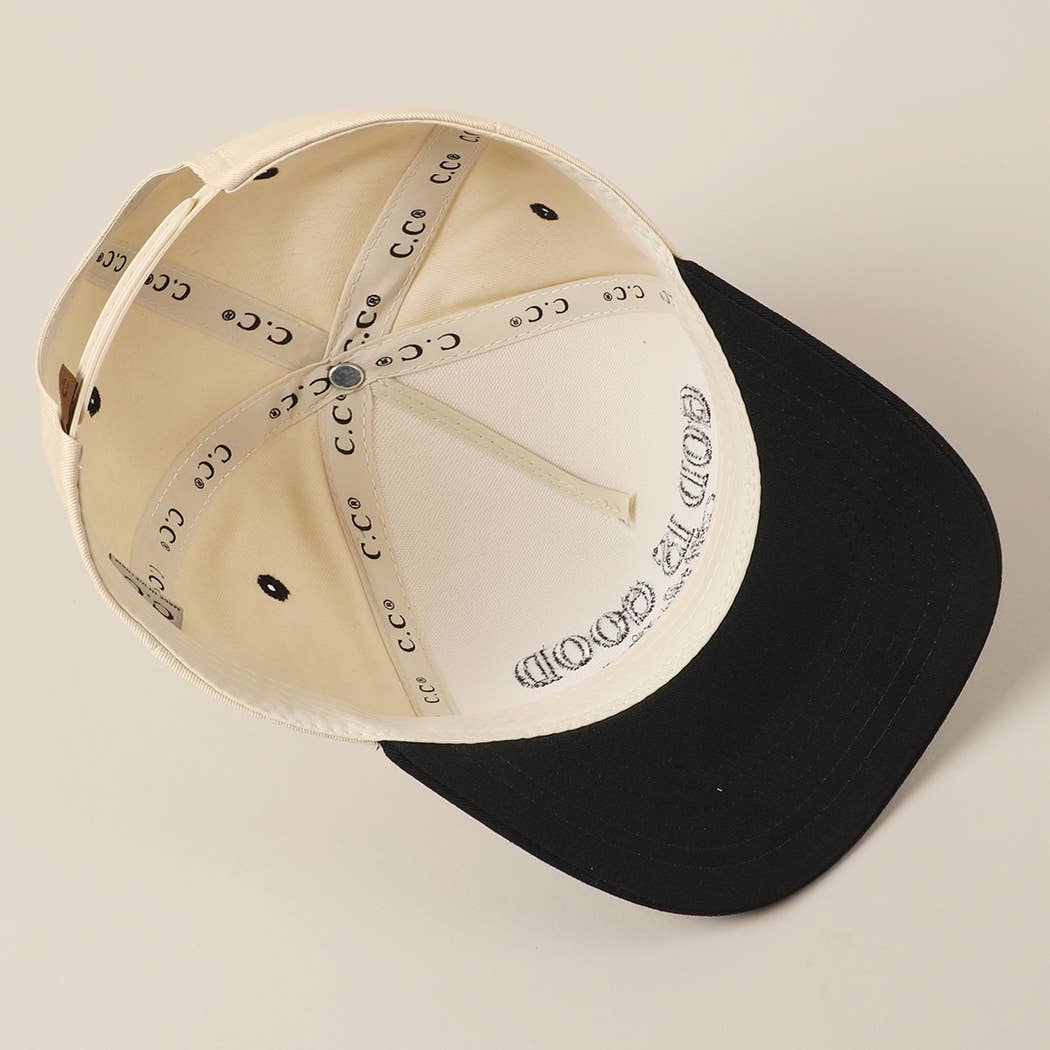 God Is Good All The Time embroidery trucker hat alternate color