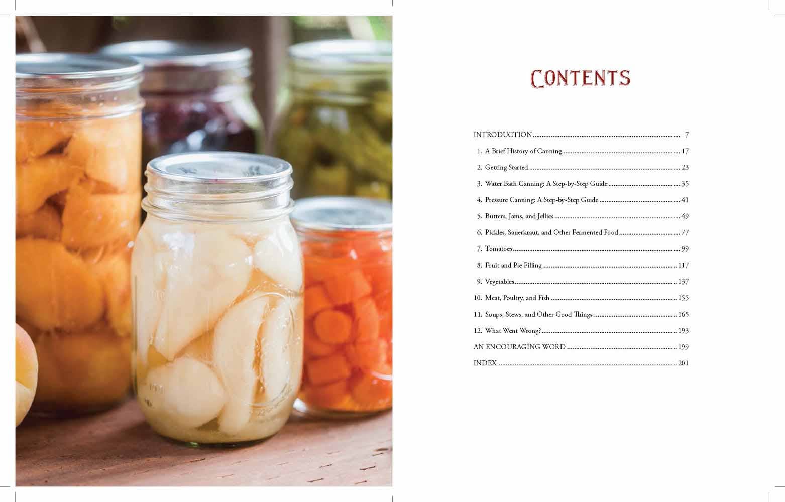 The Homestead Canning Cookbook book interior recipe page