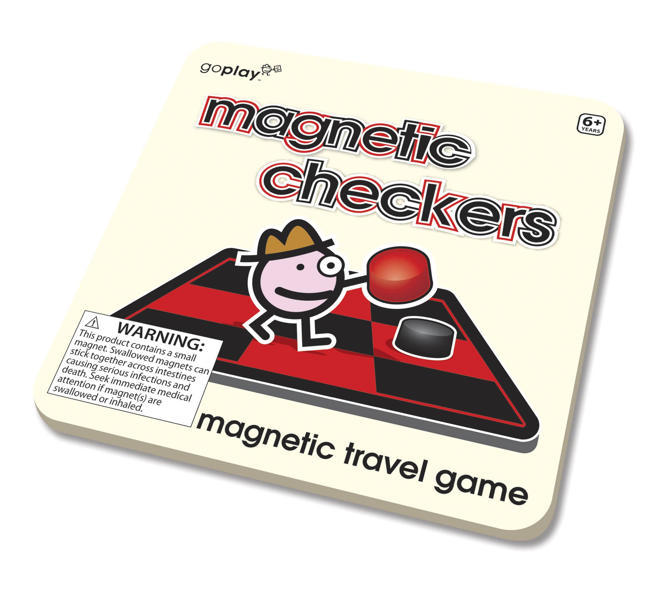 On the Way Games Magnetic Checkers, Travel Game