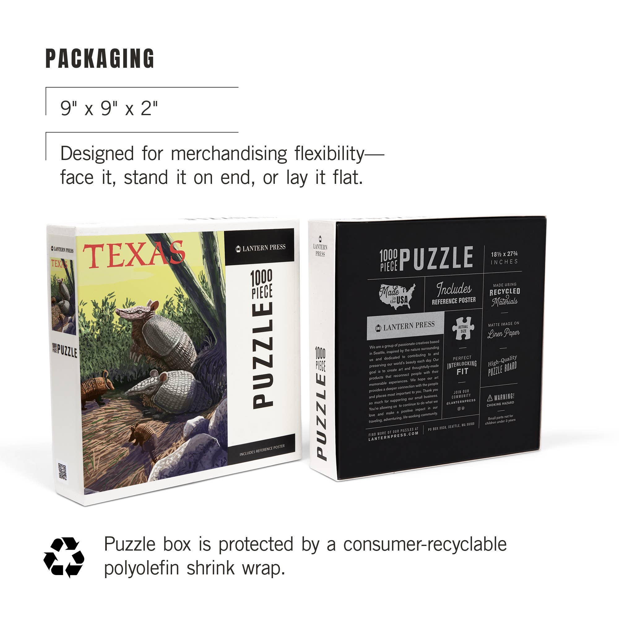 1000 PIECE PUZZLE Texas, Armadillo