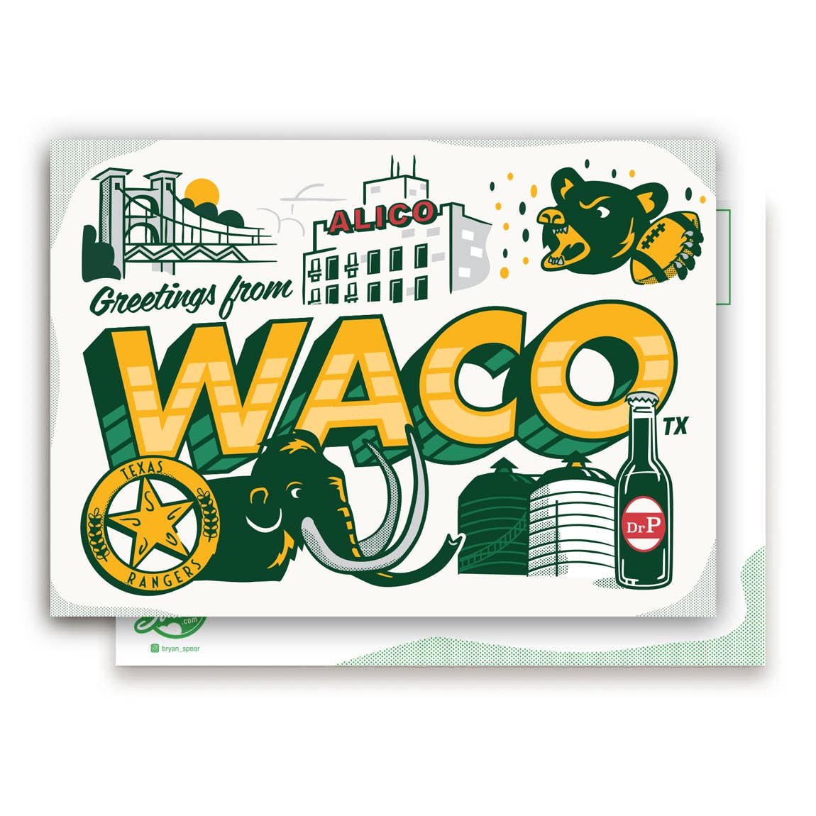 Greetings from Waco Postcard