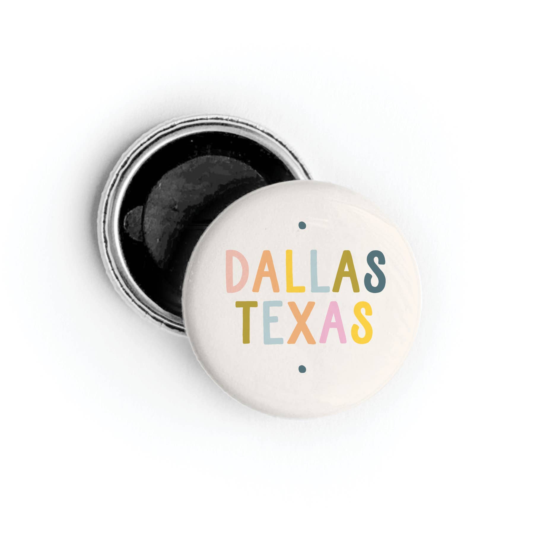 Custom City Multi Color Button design detail