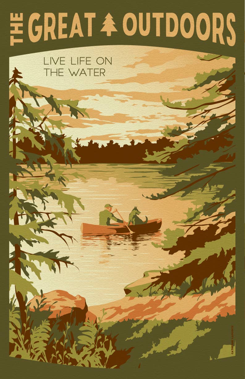 Canoe Camp Lake Souvenir Magnet
