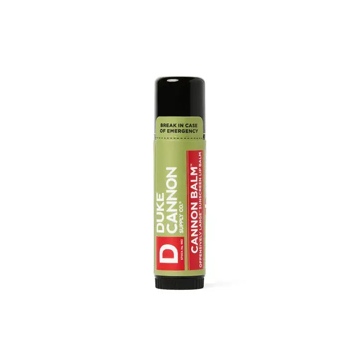 Cannon Balm SPF 15 lip balm tube close-up