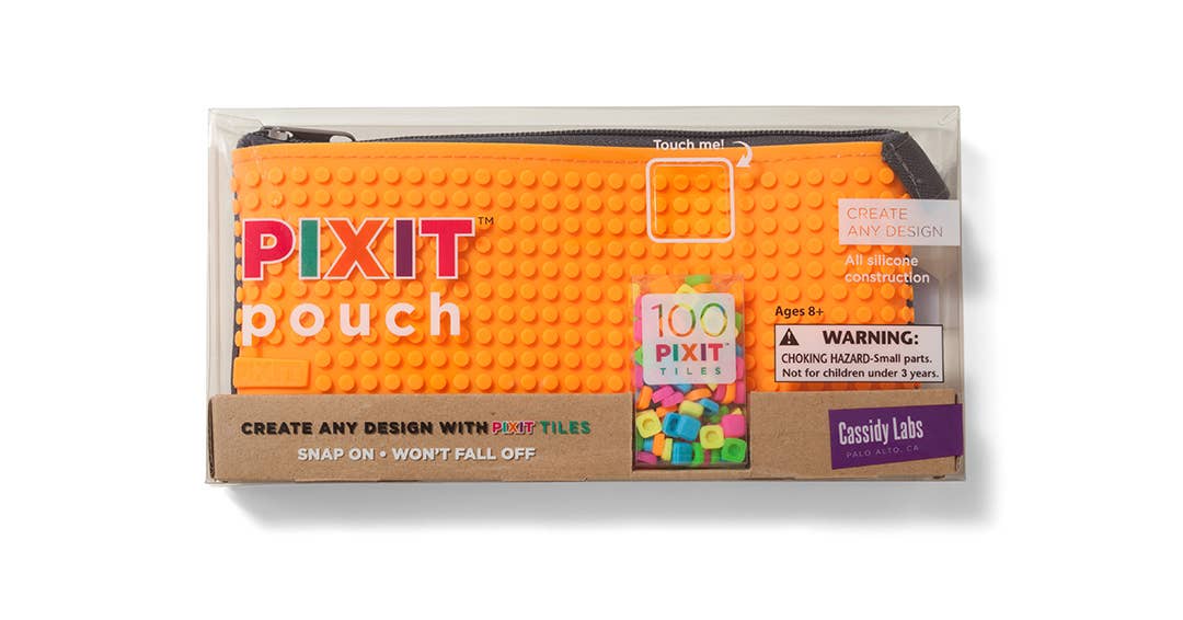 Pixit Pencil Case with colorful pixel art design