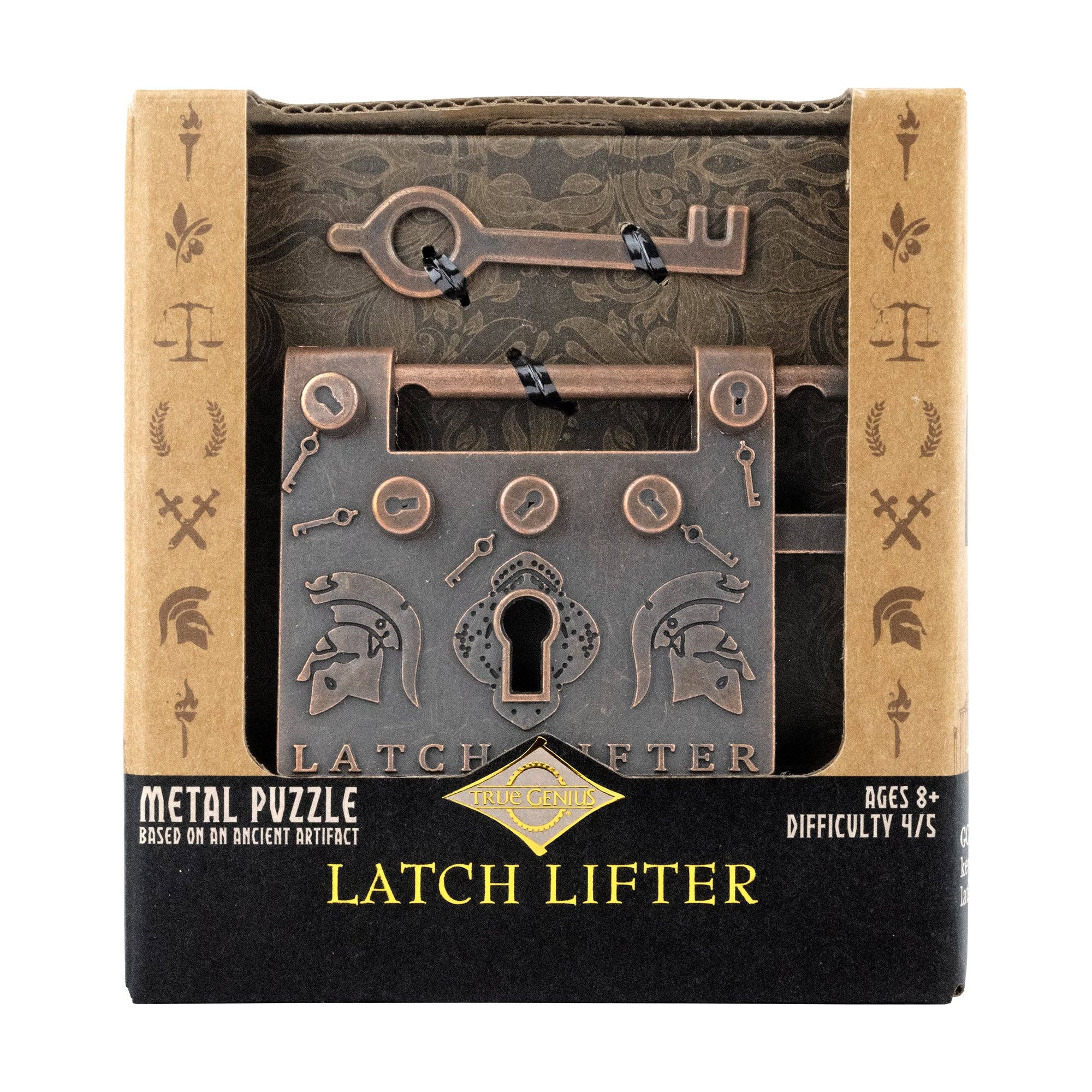 Latch Lifter trick lock historical brass puzzle